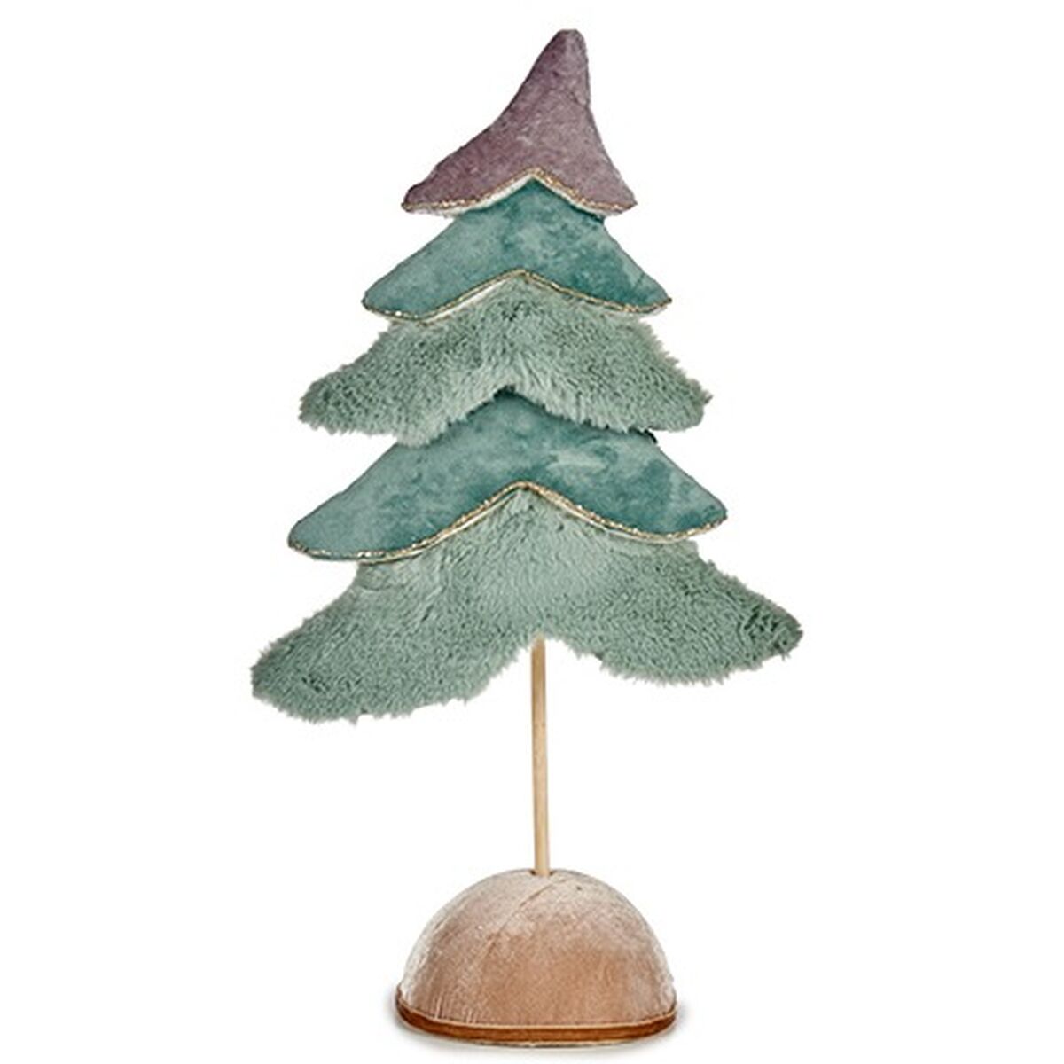 Julgran Krist+ Turkos 16 x 55 x 29 cm Sammet (4 antal) - 4