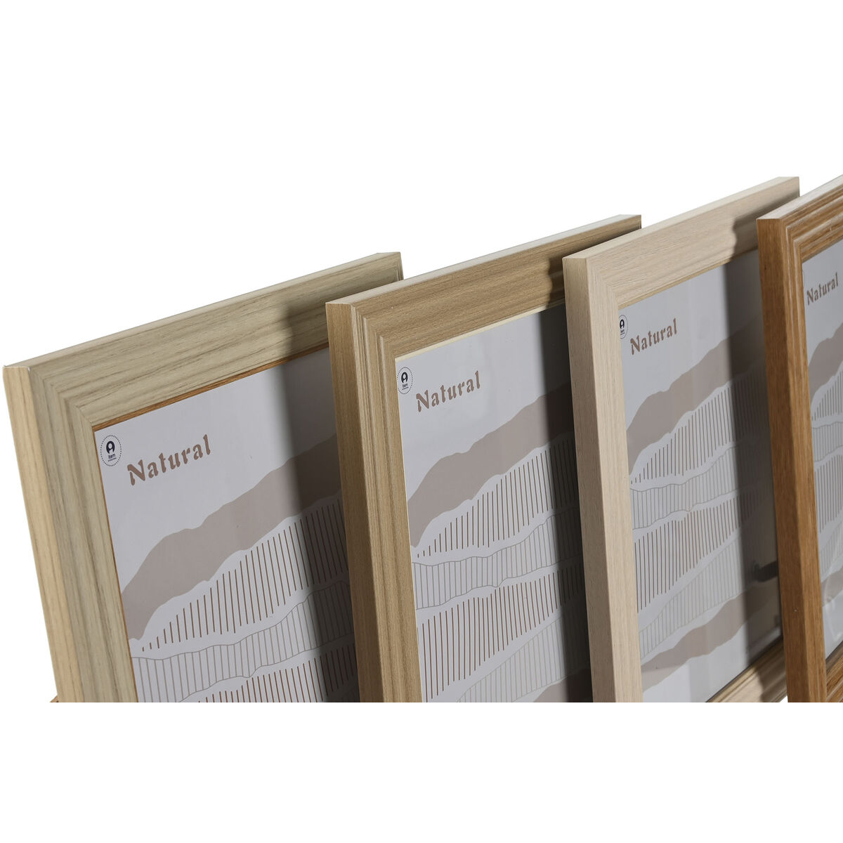 Fotoram Home ESPRIT Multicolour Glas polystyren 26,2 x 1,6 x 31,2 cm (4 antal) - 3