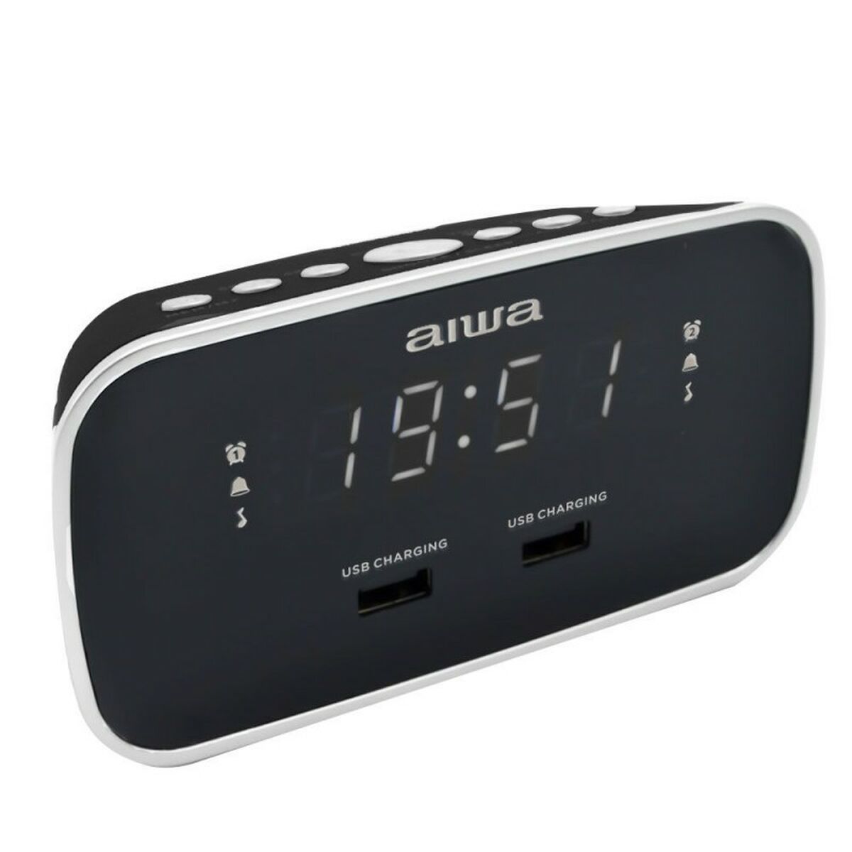 Klockradio Aiwa CRU19BK Svart