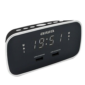 Klockradio Aiwa CRU19BK Svart