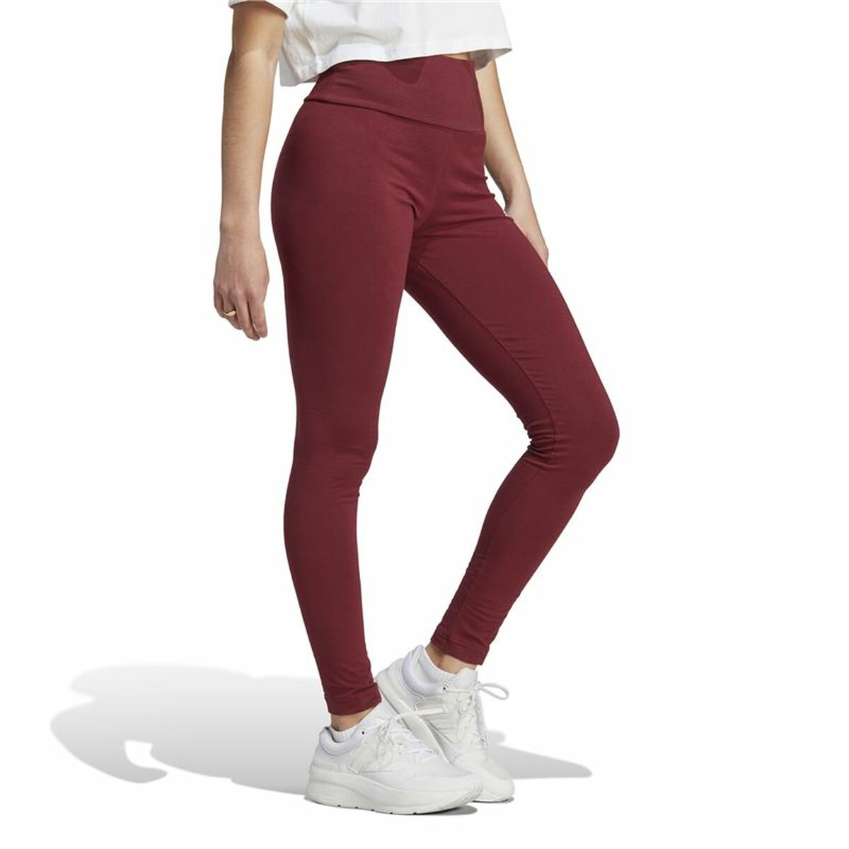 Sport-leggings, Dam Adidas Rödbrun - 4