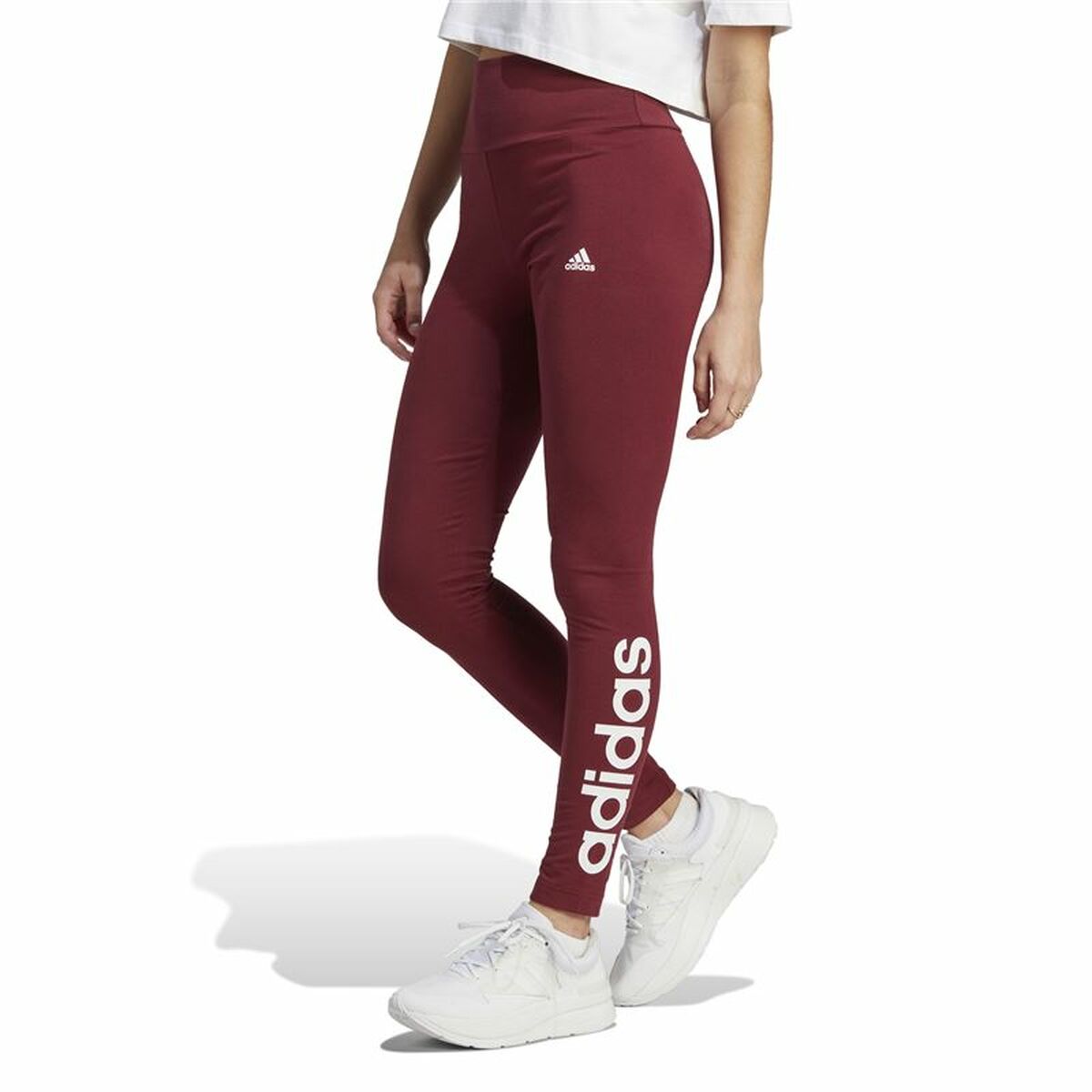 Sport-leggings, Dam Adidas Rödbrun - 2