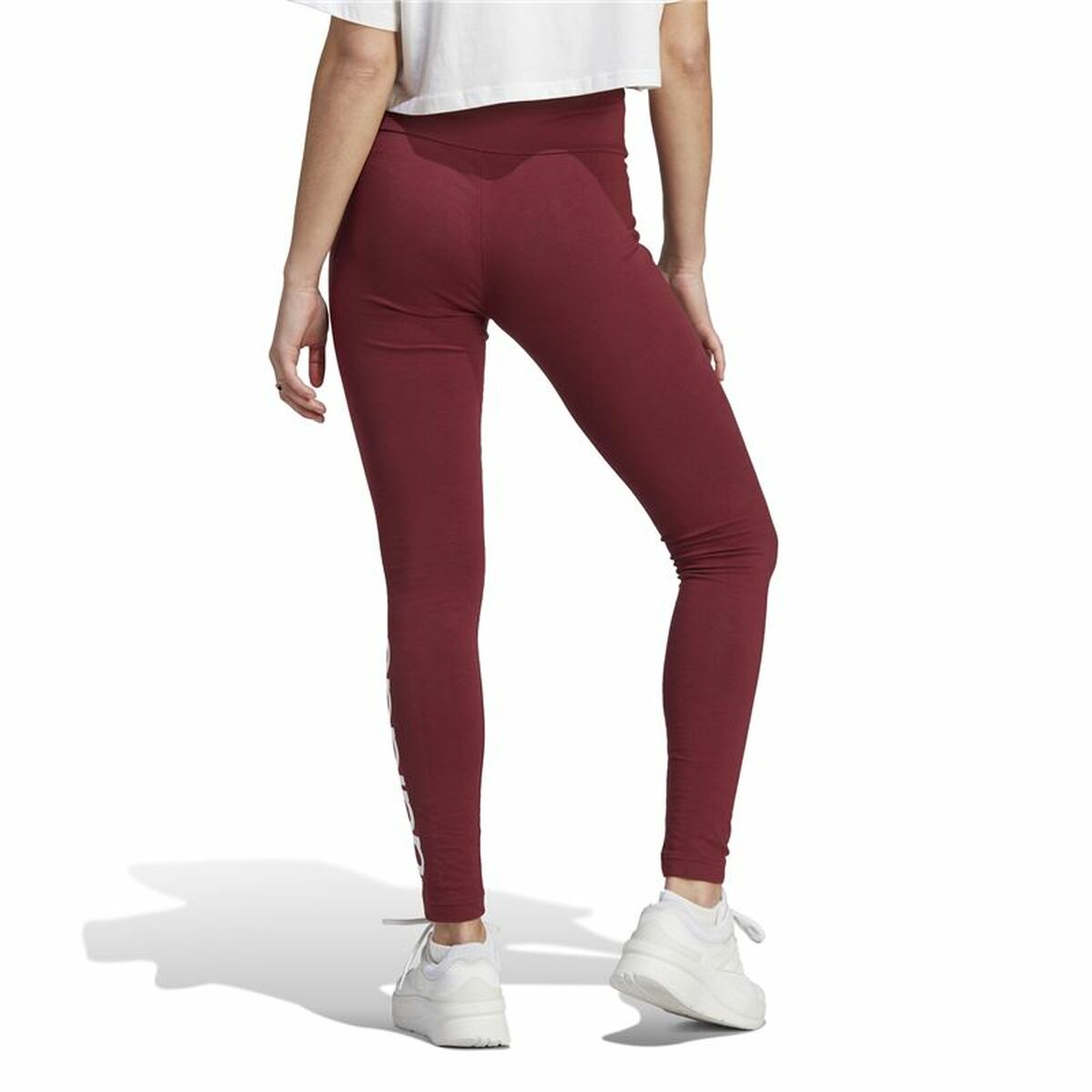 Sport-leggings, Dam Adidas Rödbrun - 3