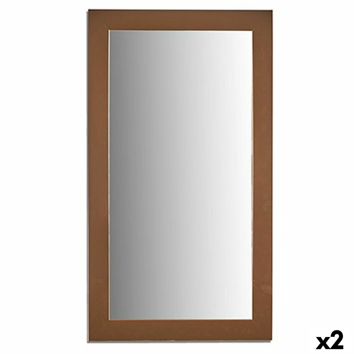 Väggspegel Gift Decor Gyllene 64,3 x 84,5 x 1,5 cm Rektangulär (2 antal)