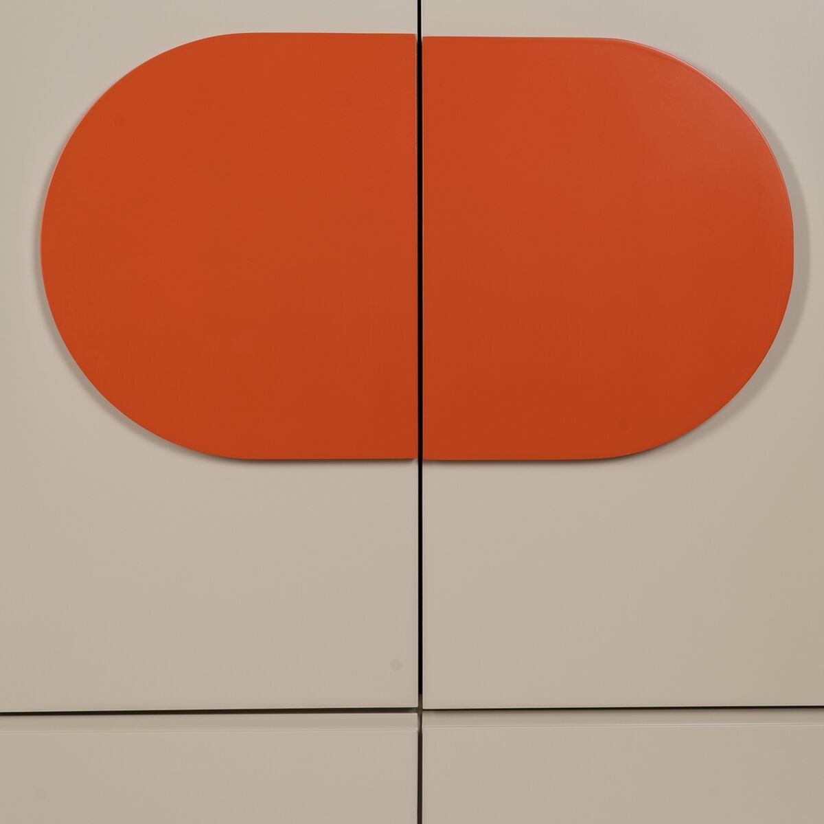 Skänk NECTO Orange Beige-brun (taupe) Järn Trä MDF 75 x 41,8 x 123 cm - 6