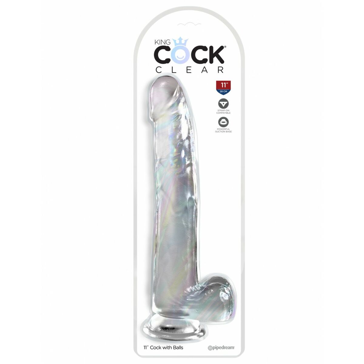 Dildo Pipedream King Cock Clear - 2