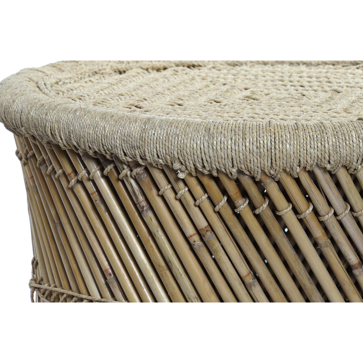 2-bordsset DKD Home Decor Naturell 60 x 60 x 42 cm 62 x 62 x 42 cm 64 x 64 x 42 cm