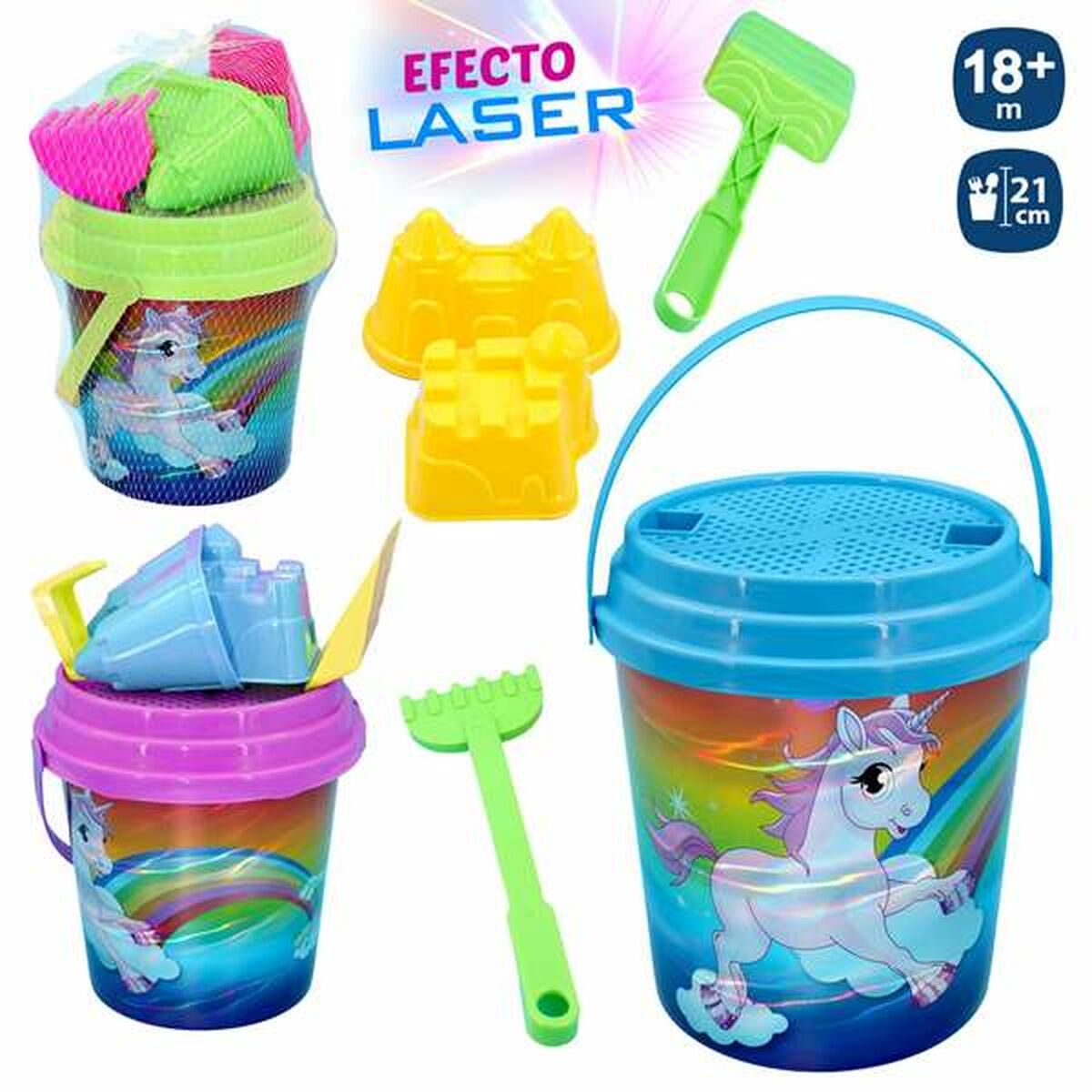 Strandleksaker set Juinsa Enhörning 21 x 20 cm - 2