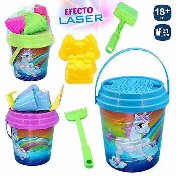 Strandleksaker set Juinsa Enhörning 21 x 20 cm