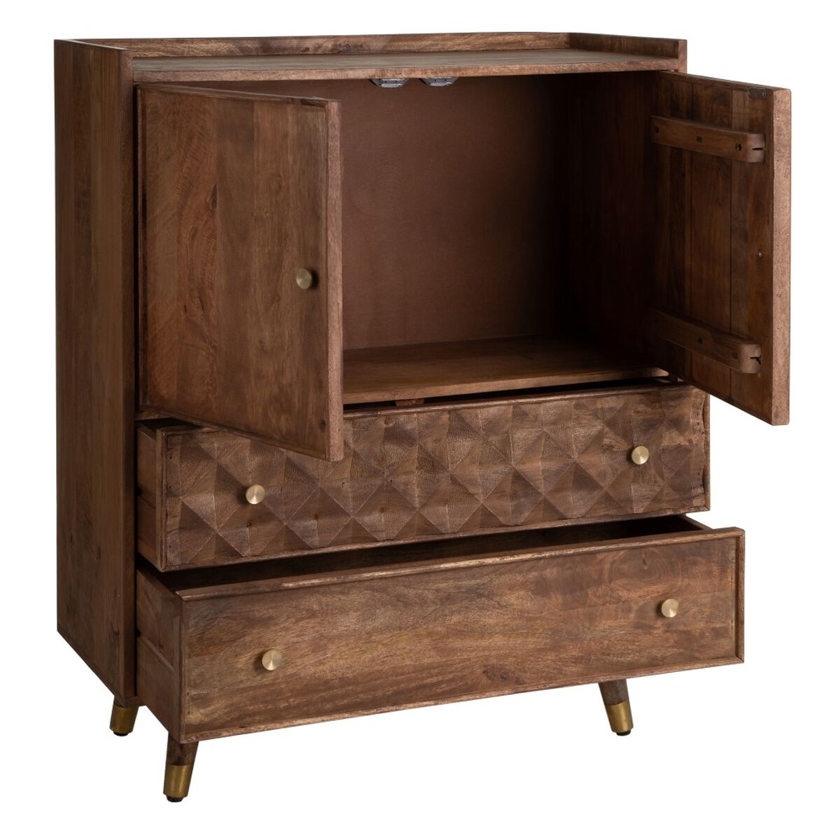 Skänk Brun Mangoträ 88 x 37 x 109 cm - 3