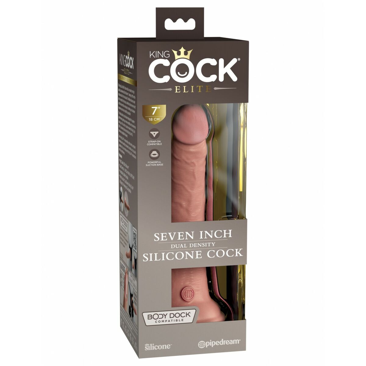 Dildo Pipedream King Cock Elite Naturell - 2