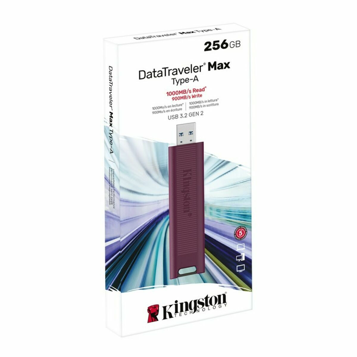 USB-minne   Kingston Max         Röd 256 GB - 2