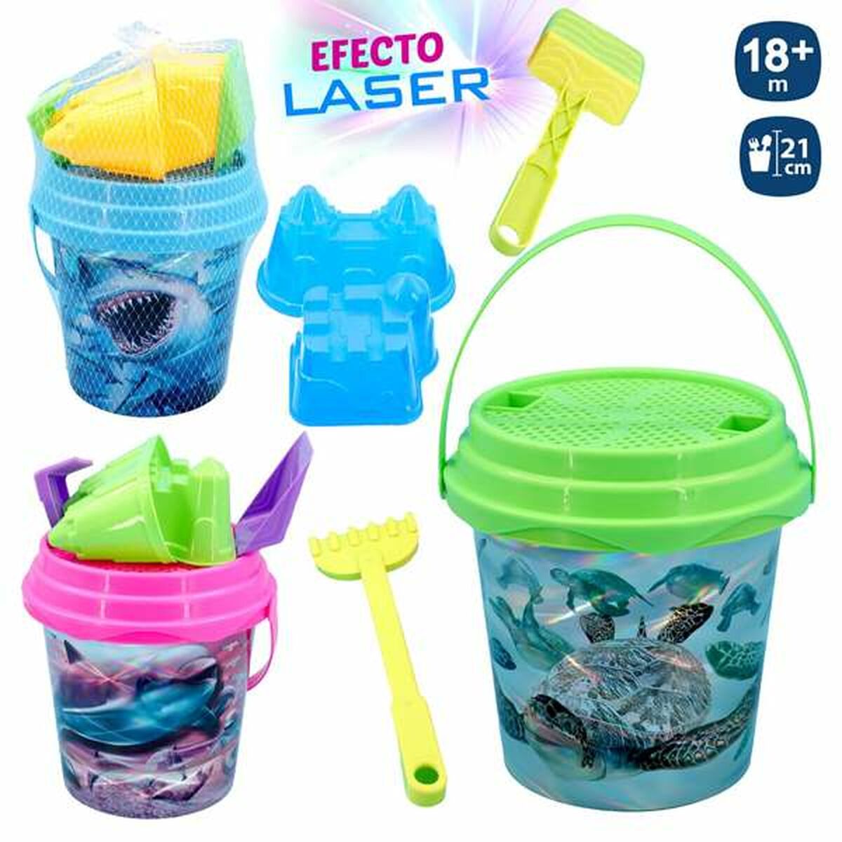 Strandleksaker set Juinsa djur 21 x 20 cm - 2