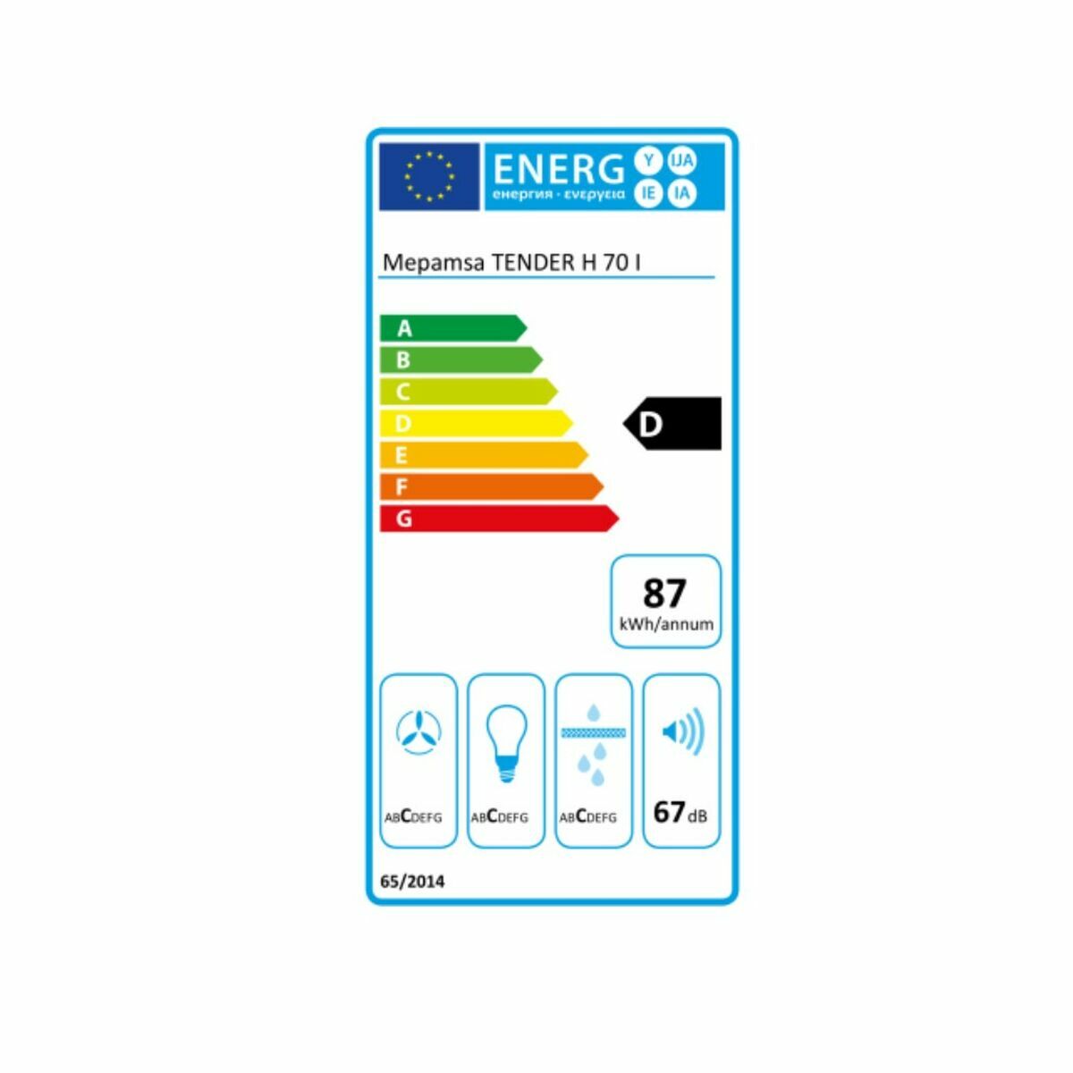 Konventionell fläkt Mepamsa TENDER H 70 250 W 70 cm 705 m3/h Silvrig Stål - 3