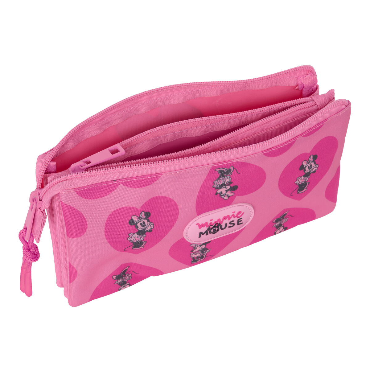 Dubbel bär-allt Minnie Mouse Loving Rosa 22 x 12 x 3 cm - 2