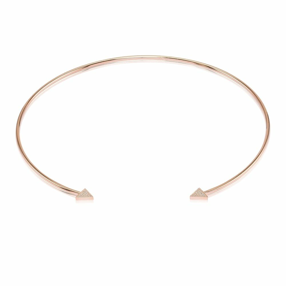 Damhalsband Sif Jakobs N0068-CZ-RG 43 cm