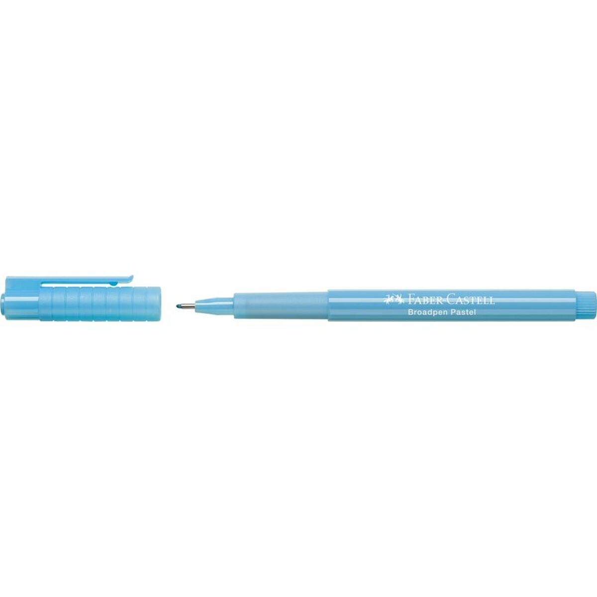 Permanent markörpenna Faber-Castell Broadpen Pastel Pastellblå (10 antal) - 2