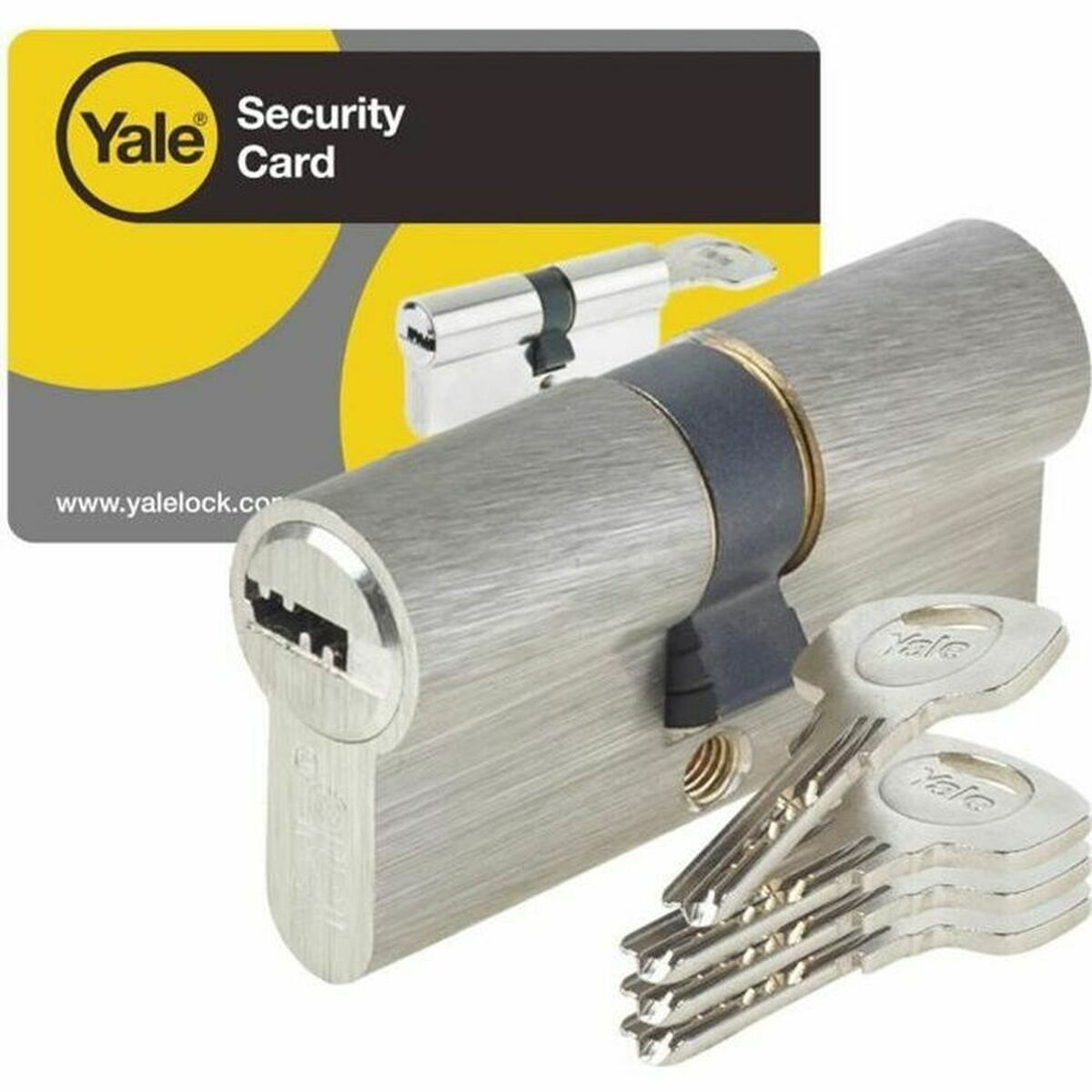 Lås Yale YC1000+ DB 40X40 NI Mässing