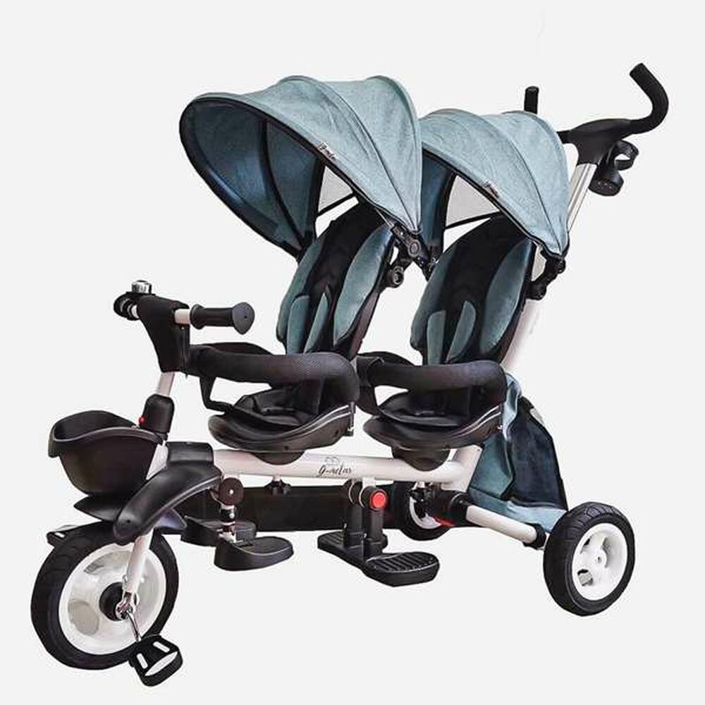 Barnvagn New Giro Twin Dubblerad Turkos 125 x 51 x 110 cm