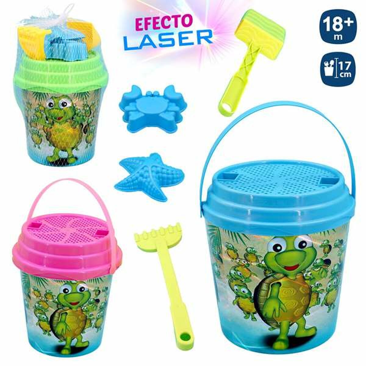 Strandleksaker set Juinsa Sköldpadda 17 x 17 cm - 2