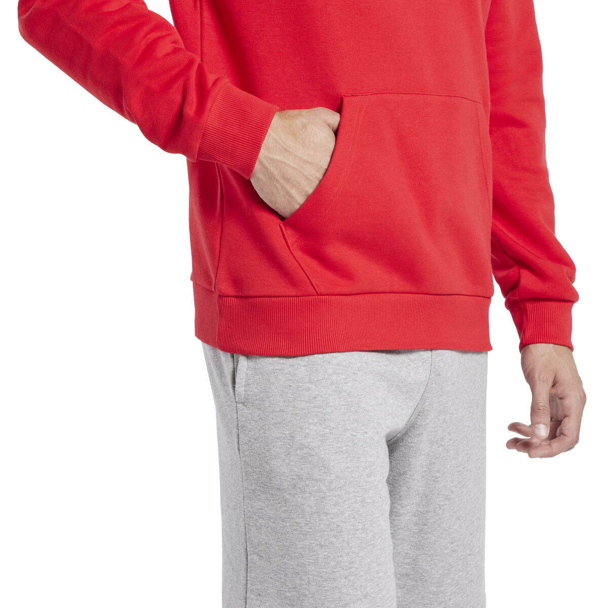 Tröja med huva Herr Reebok RI FT LEFT CHEST OT HA9276  Röd - 2