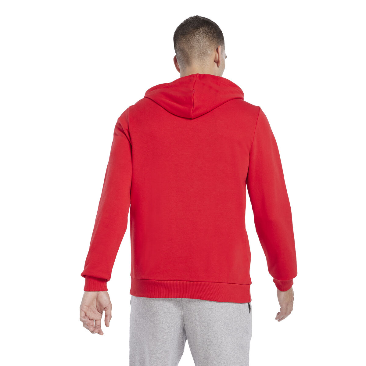 Tröja med huva Herr Reebok RI FT LEFT CHEST OT HA9276  Röd - 4