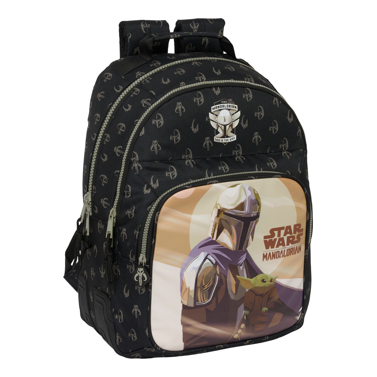 Skolryggsäck The Mandalorian This is the way Svart 32 x 42 x 15 cm