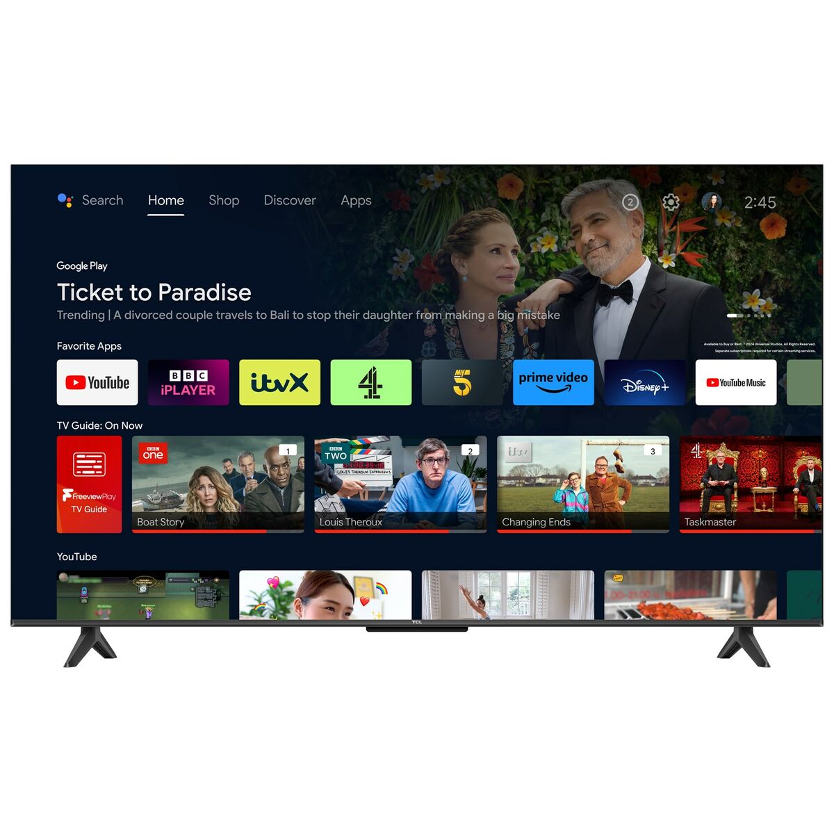 Smart TV TCL 55V6B 4K Ultra HD 55" LED HDR HDR10 Direct-LED - 4