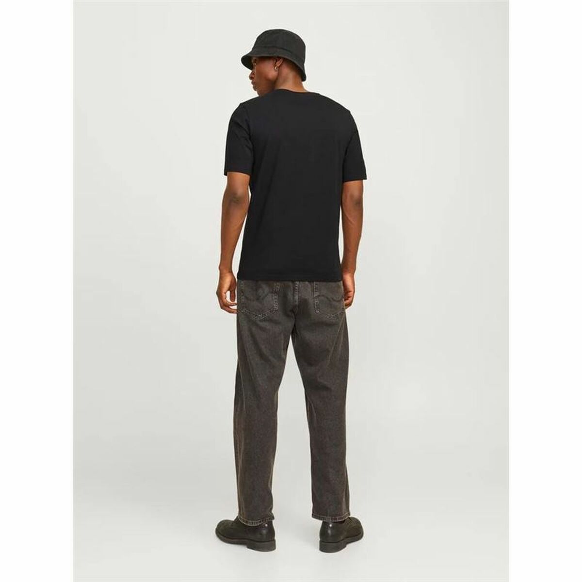 T-shirt med kortärm Herr Jack & Jones skull Rock Crew Svart - 3