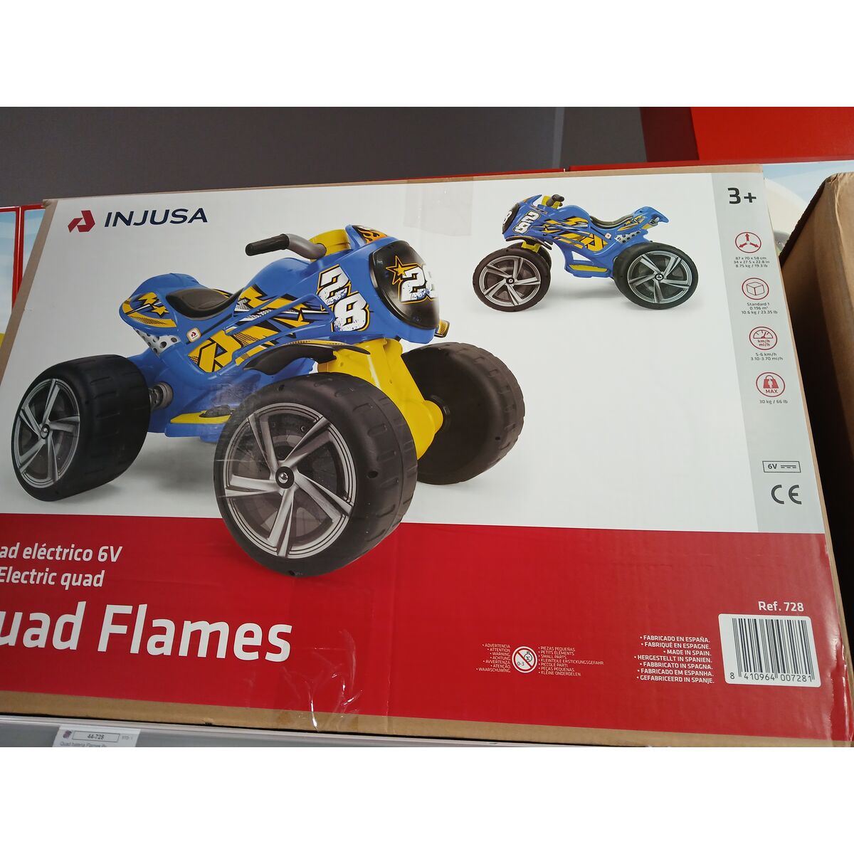 Elektrisk fyrhjuling Injusa Flames 6 V 87 x 70 x 58 cm - 9
