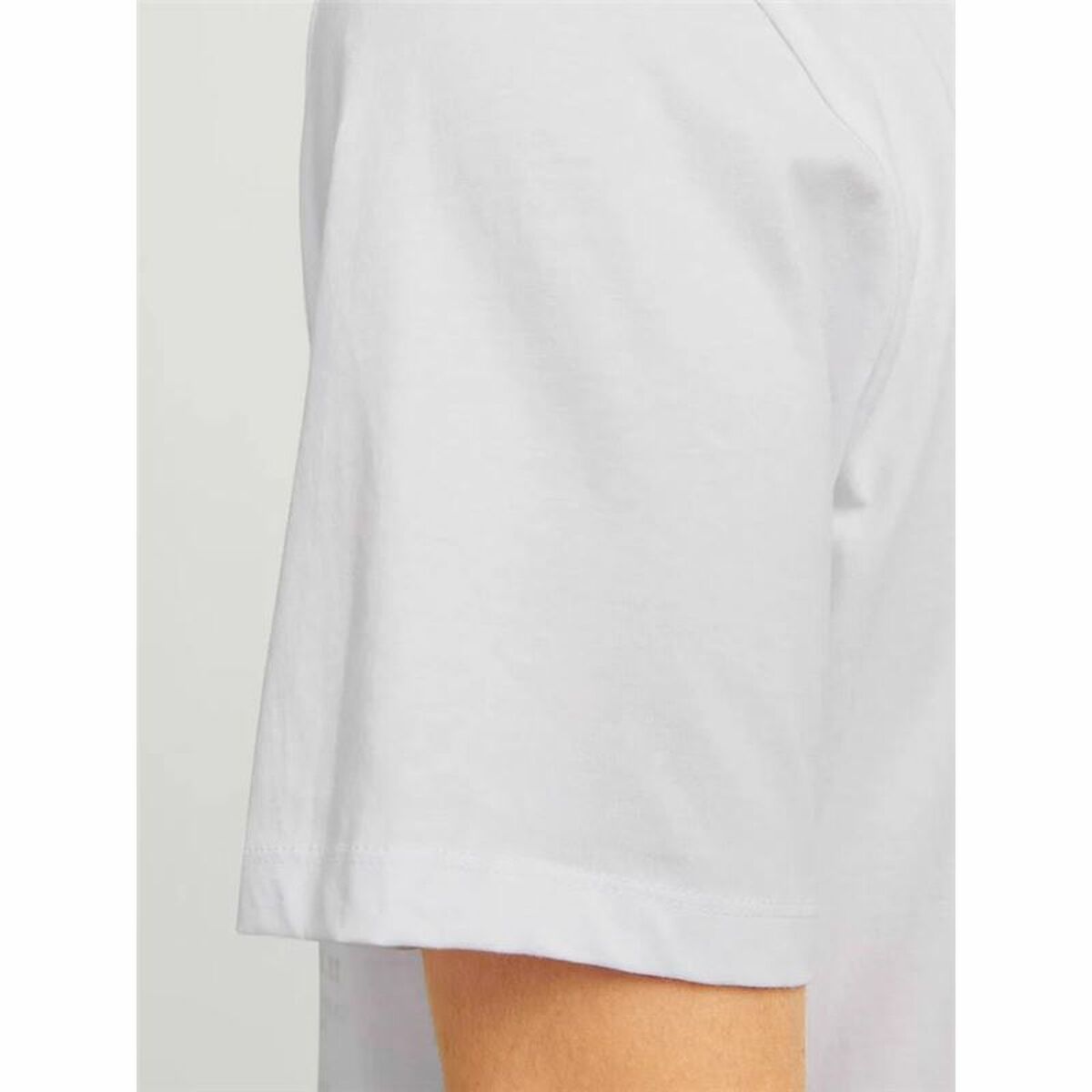 T-shirt med kortärm Herr Jack & Jones Vit - 4