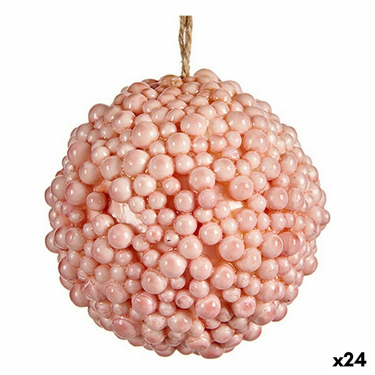 Julgranskula Krist+ Rosa Plast (24 antal)