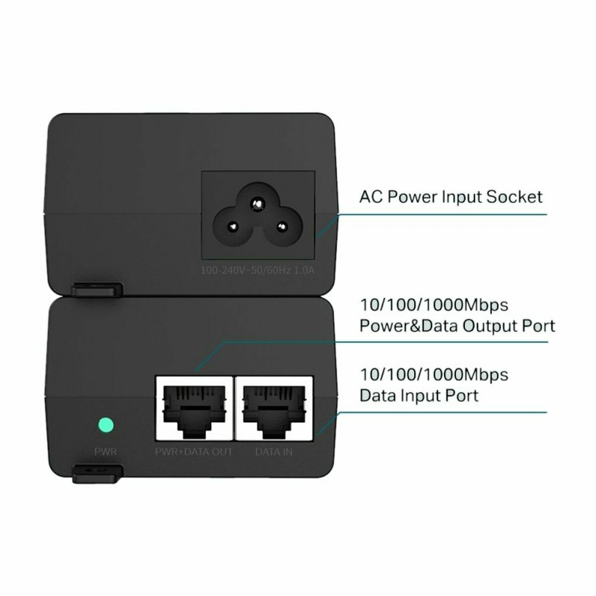 POE-injektor TP-Link TL-POE160S Svart - 3