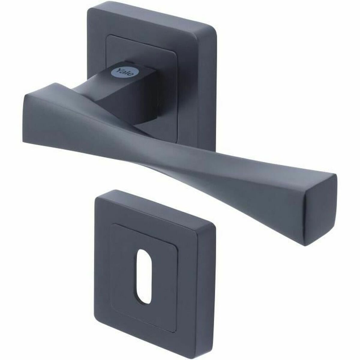 Dörrhandtag Yale YPP7-V-PC Verona Svart Aluminium