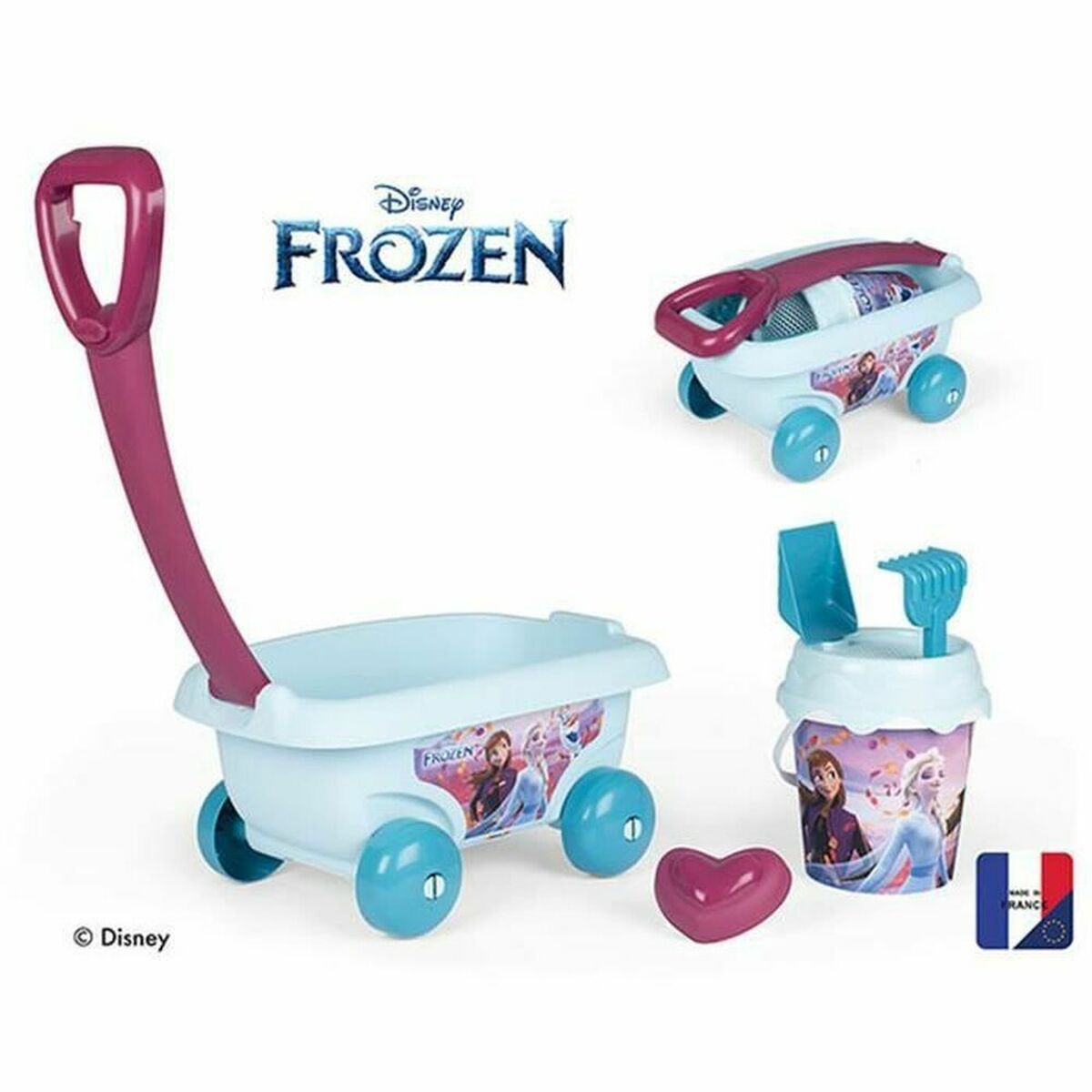 Strandleksaker set Smoby Frozen Flled Beach Cart - 2