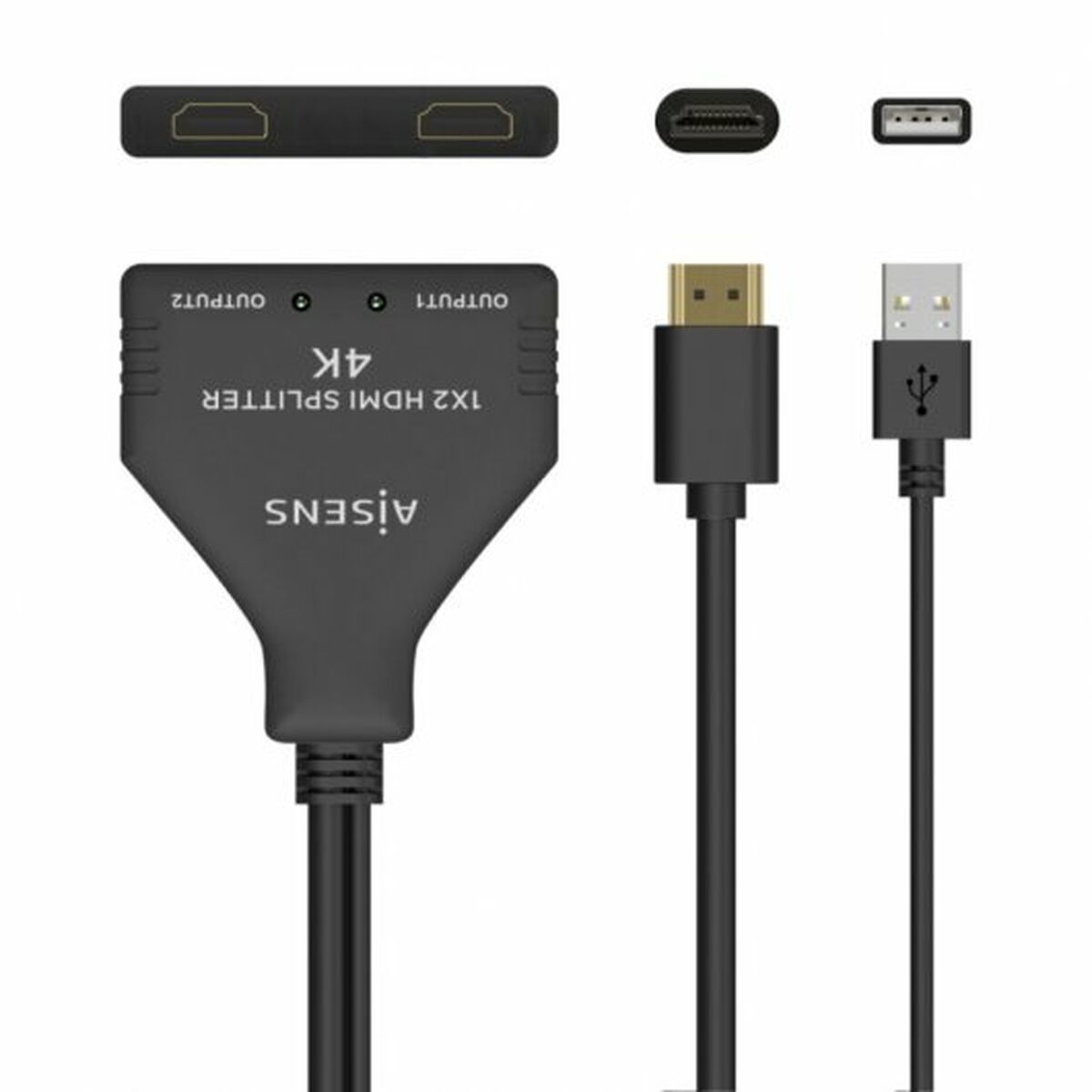 Eladapter Aisens A123-0654 HDMI HDCP HDMI x 2 - 2