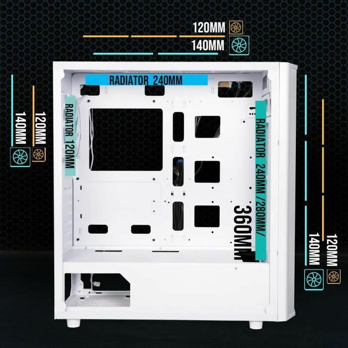 ATX Semitorn BitFenix Vit - 3