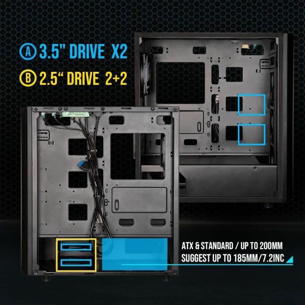 ATX Semitorn BitFenix Vit - 5