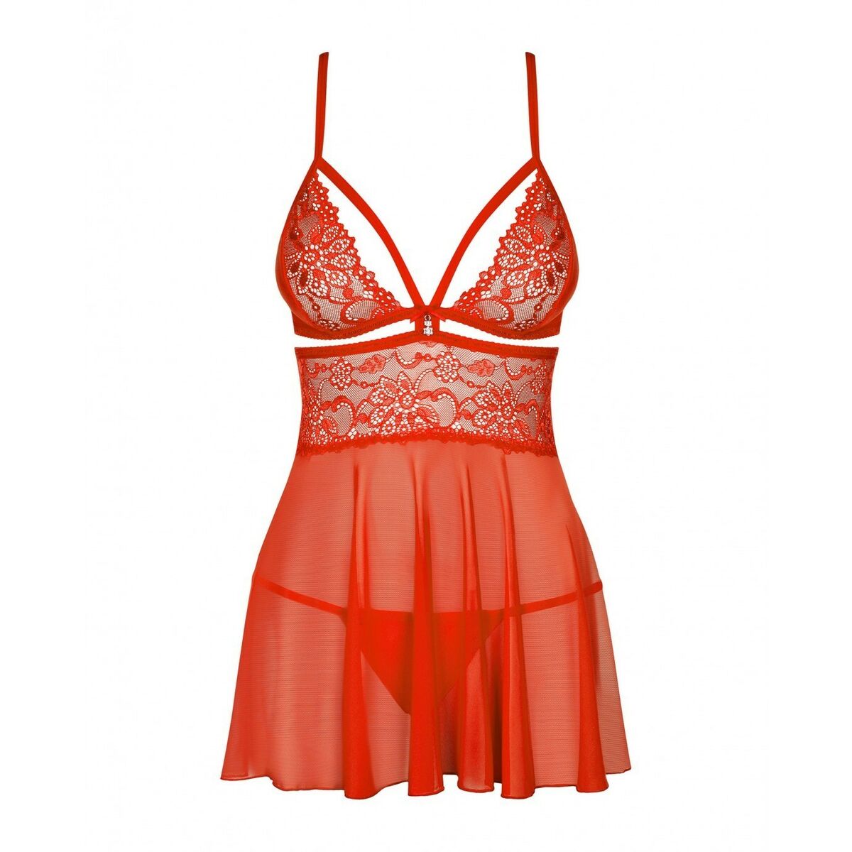 Babydoll Obsessive Röd XXL/XXXL
