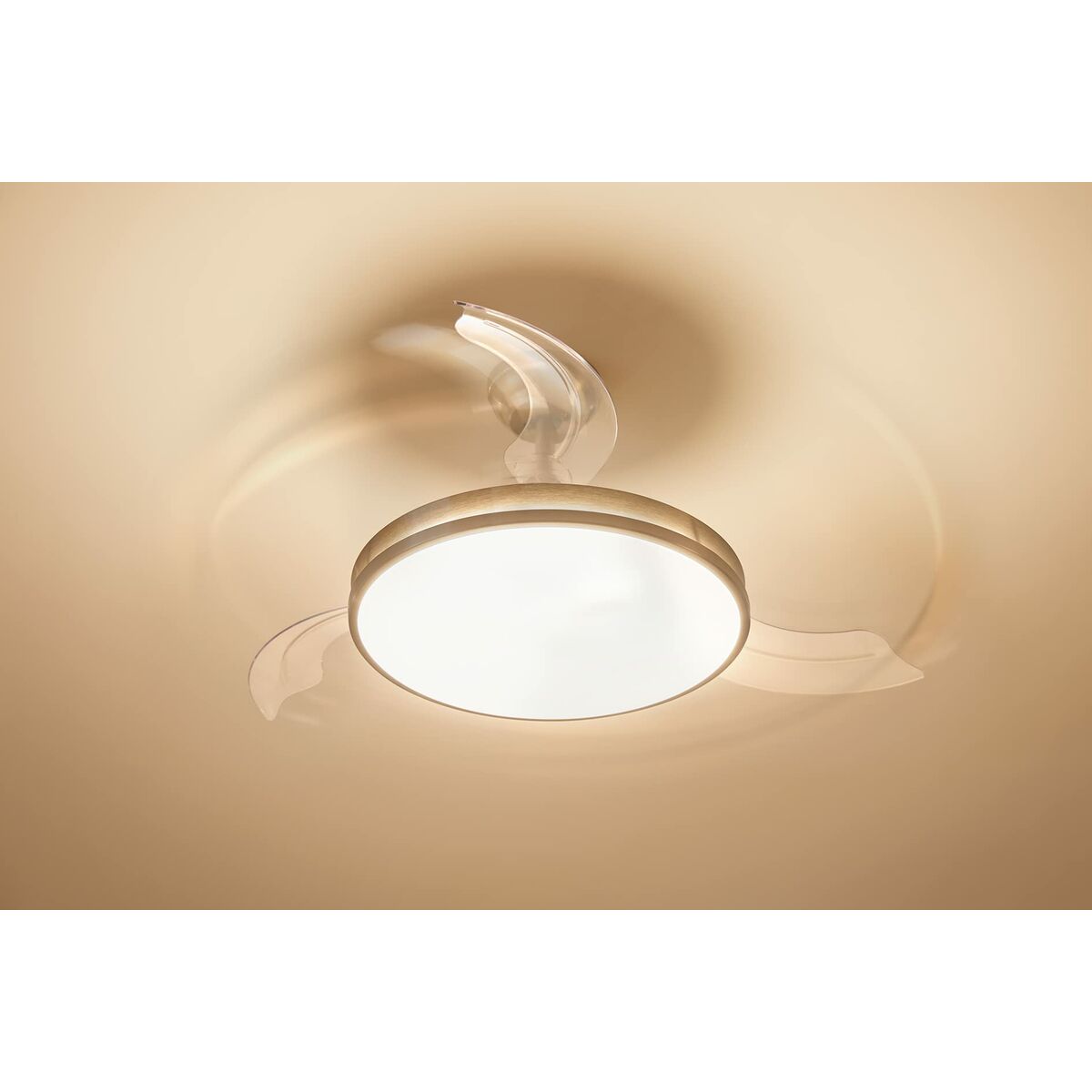 Takfläkt med belysning Philips Atlas 35 W 28 W 4500 Lm ickel (2700 K) - 5