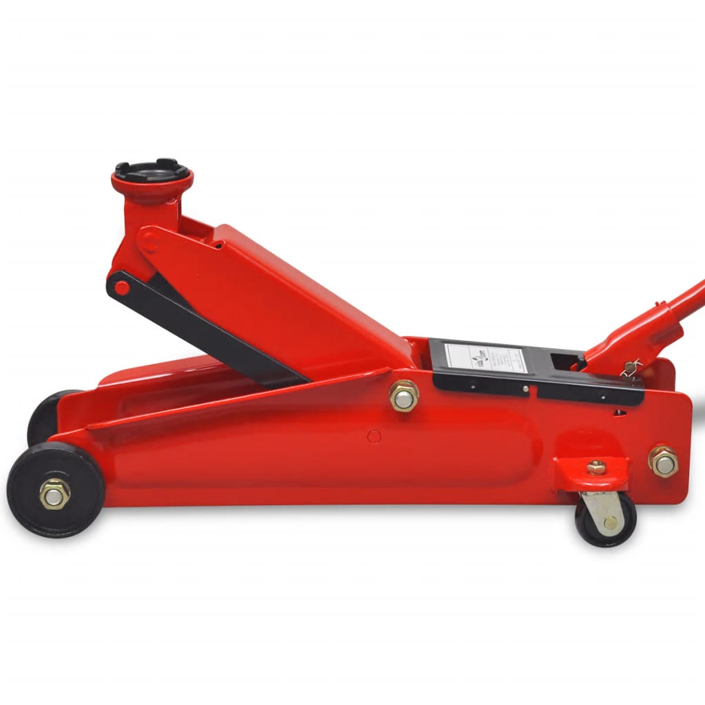 vidaXL Hydraulisk domkraft 3 ton röd - 3