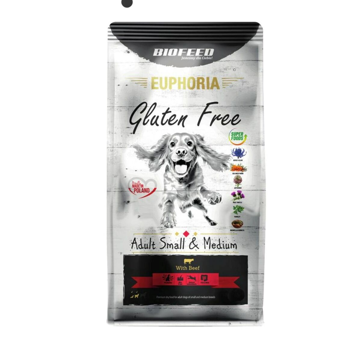 Foder Biofeed Adult Small & Medium Kalvkött 12 kg