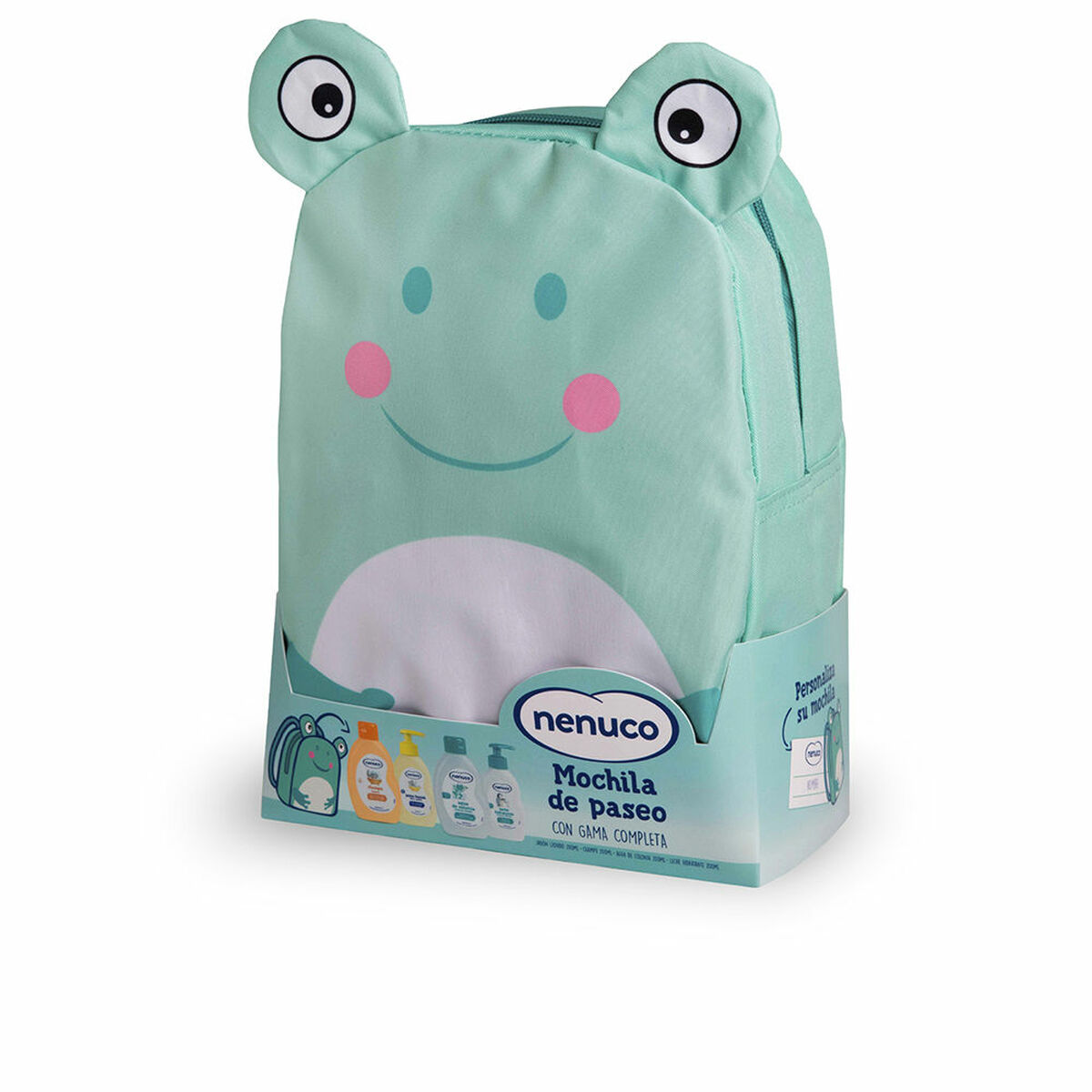 Badpaket för spädbarn Nenuco Mochila Ranita Lote Groda 5 Delar 4 Delar