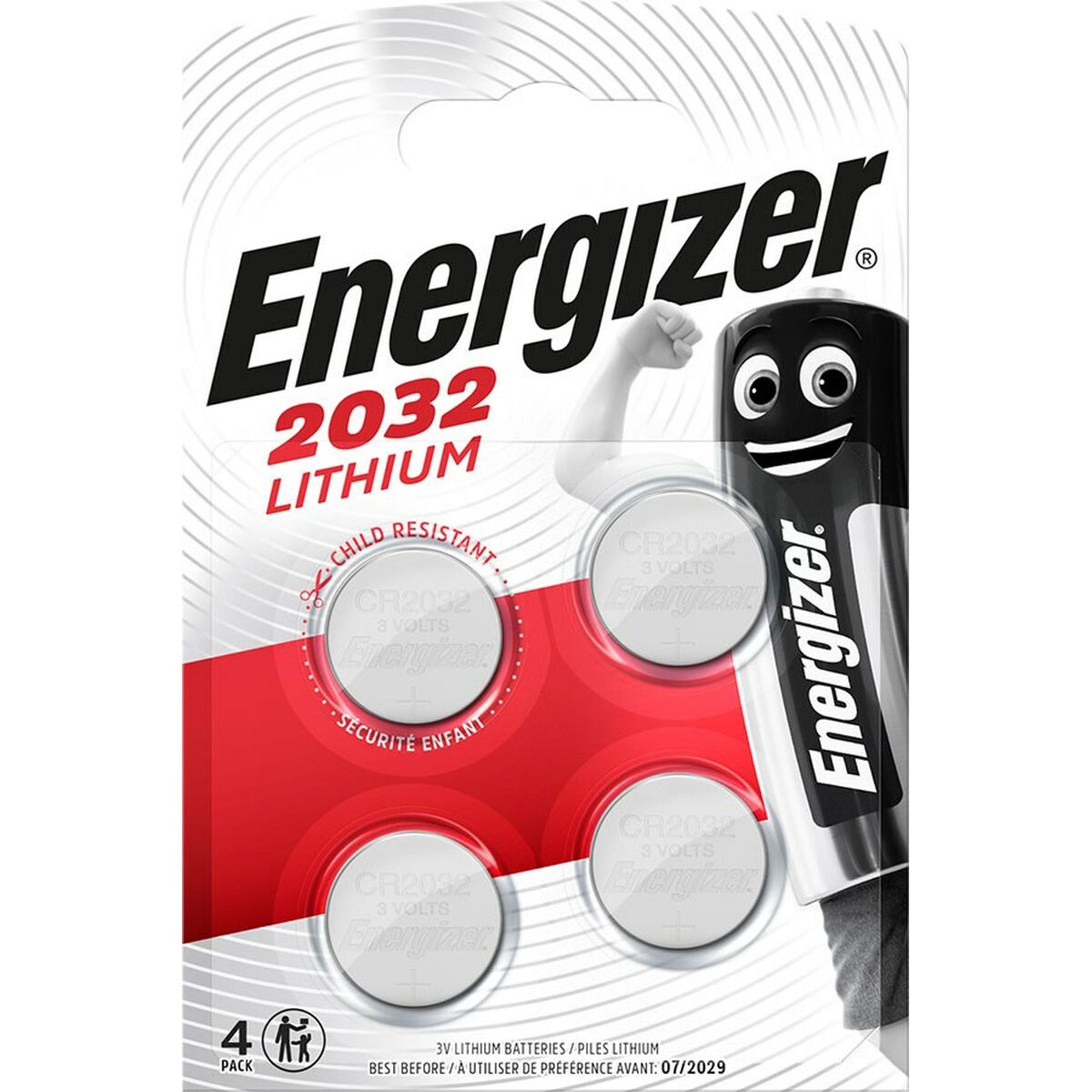 Batterier Energizer CR2032 3 V (4 antal) - 2
