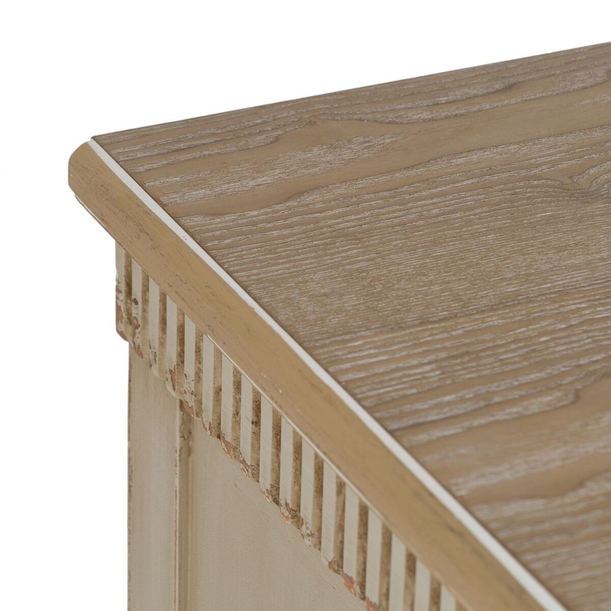 Byrå Kräm Naturell Granträ Trä MDF 119,5 x 44,5 x 84 cm - 4