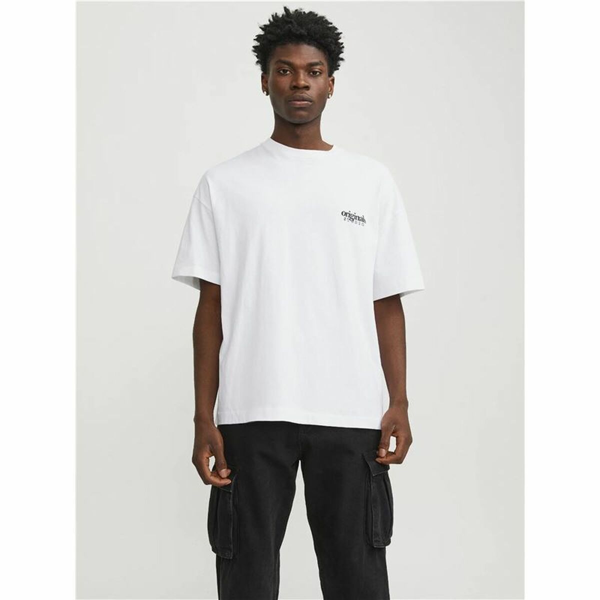 T-shirt med kortärm Herr Jack & Jones bari Back Vit Män - 5