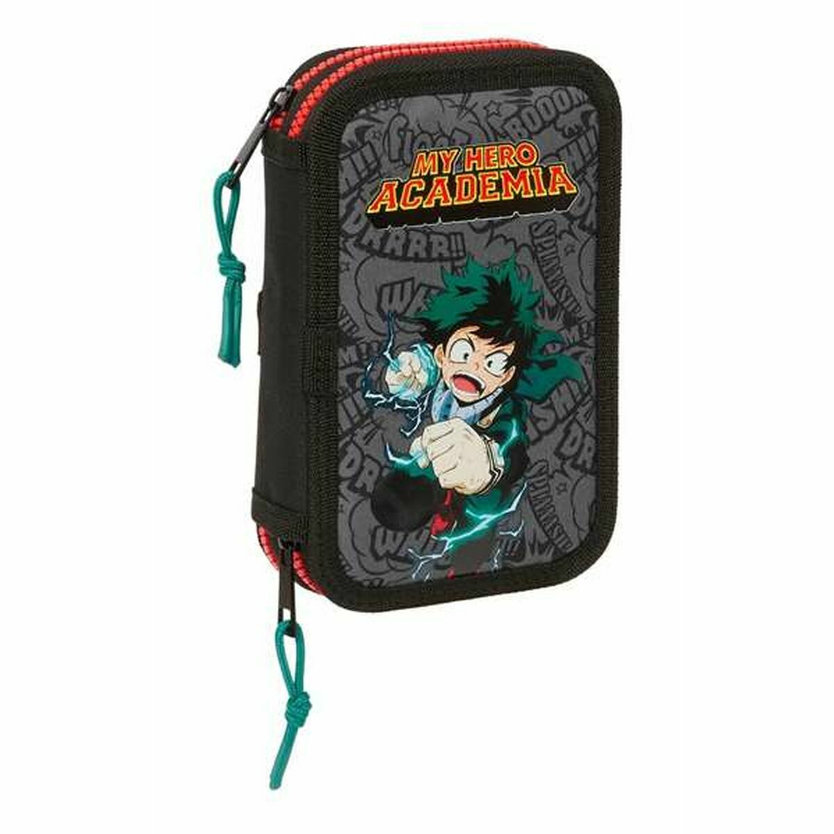 Skolväska My Hero Academia Svart 12.5 x 19.5 x 4 cm 28 Delar