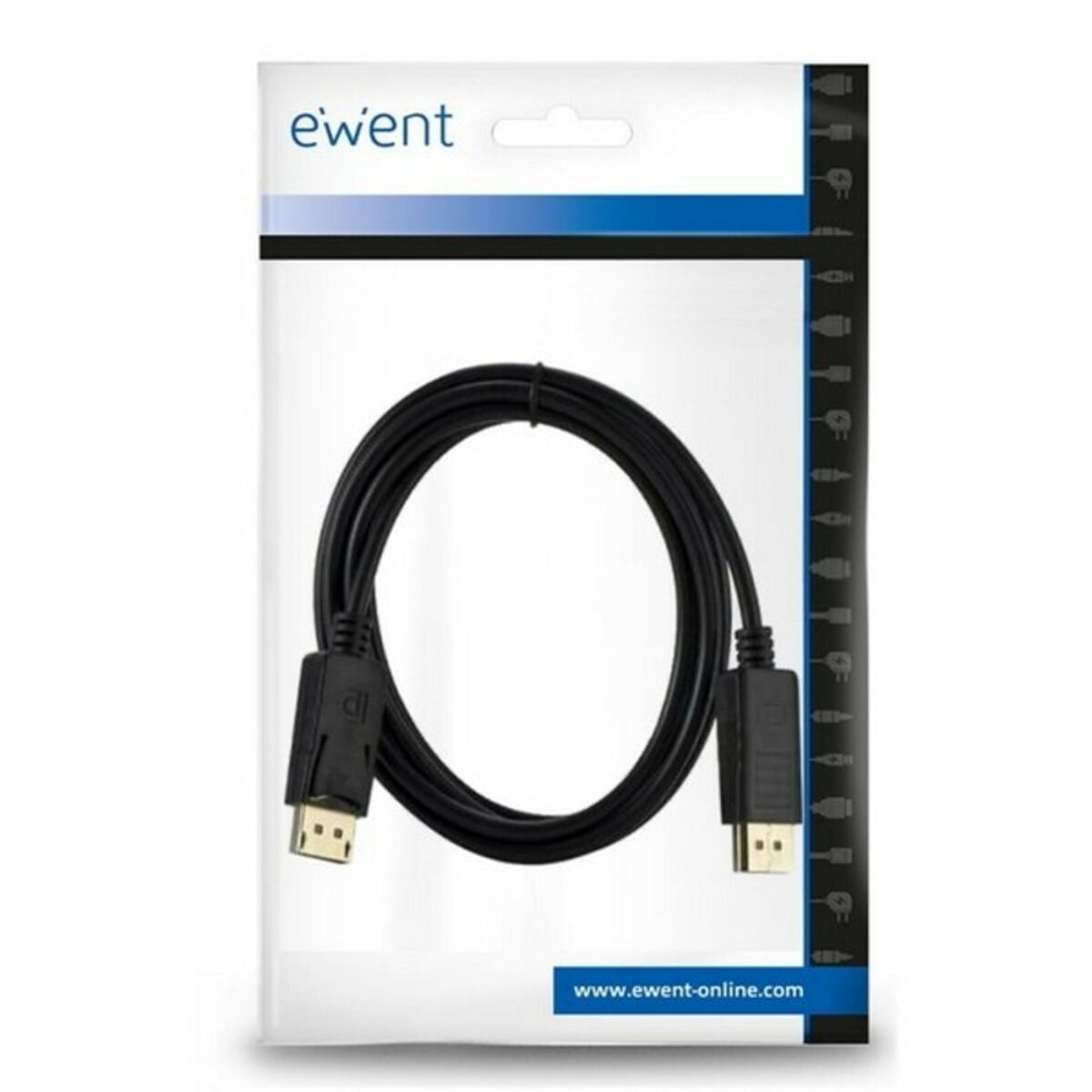DisplayPort Kabel Ewent Svart - 2