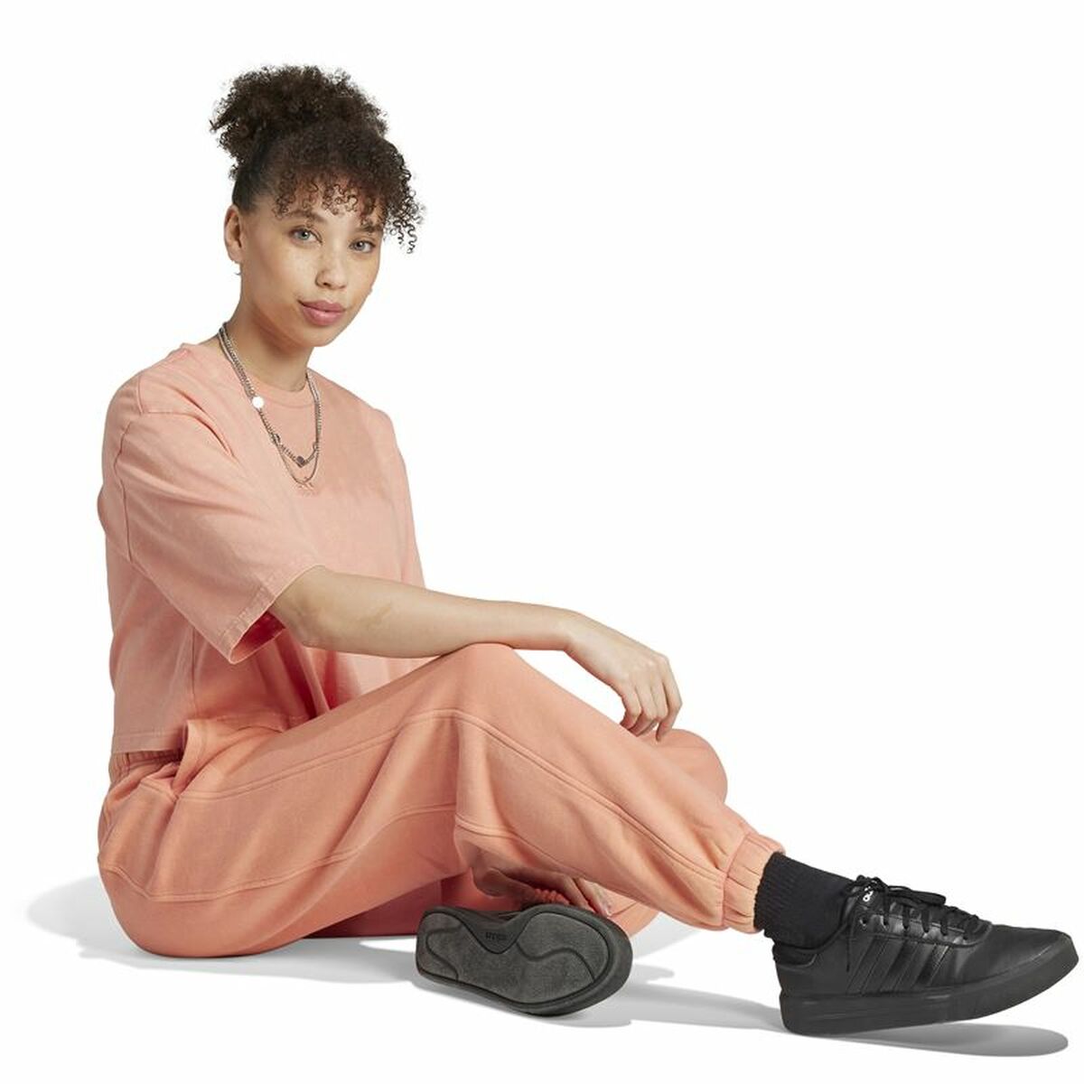 Byxor för vuxna Adidas All Szn Beige Kvinna - 4