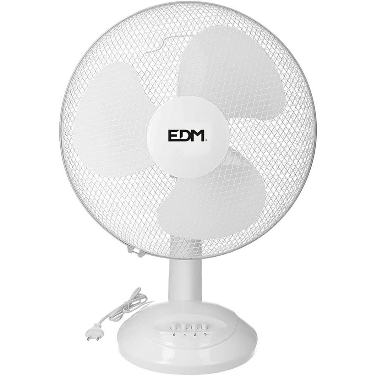 Bordsfläkt EDM Ø 40 x 61 cm Vit 45 W